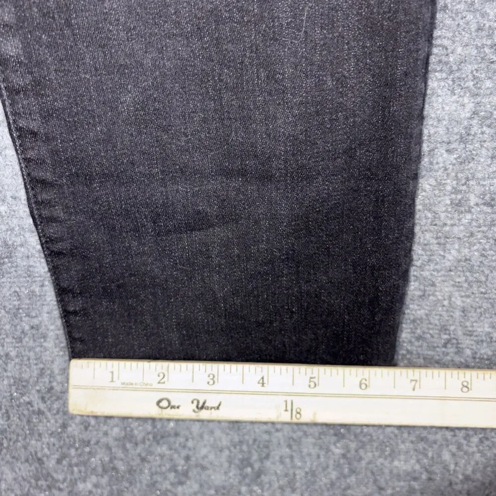 CAbi Jeans Womens Size 8 Black  Exposed Buttons Straight #4149 - Picture 9 of 11
